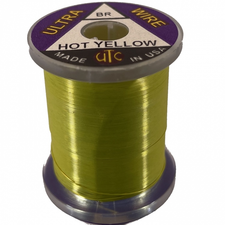 Utc Ultra Wire Extra Bright Hot Yellow Fly Tying Materials